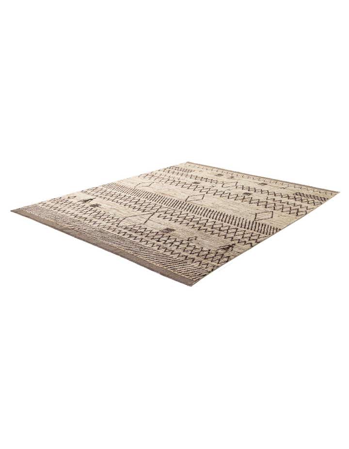 8' 1 x 9' 9 Hand Knotted Moroccan Wool Rug