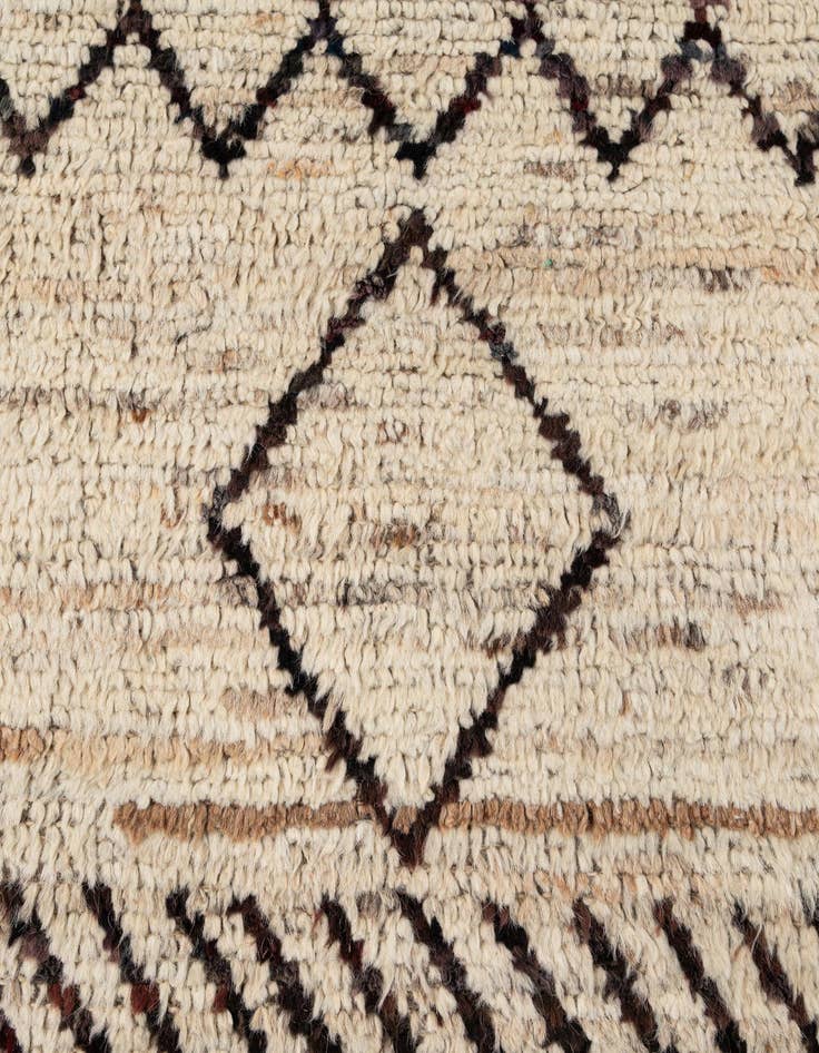 Detail image of 8' 1 x 9' 9  Hand Knotted Moroccan Wool Rug
