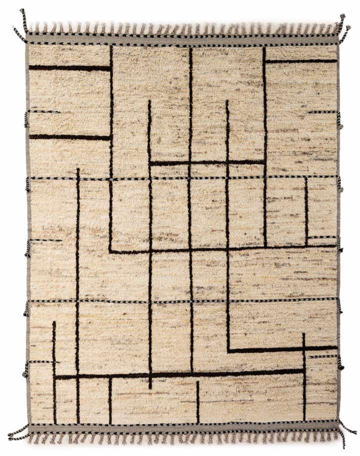 8' 5 x 10' 7 Hand Knotted Moroccan Wool Rug