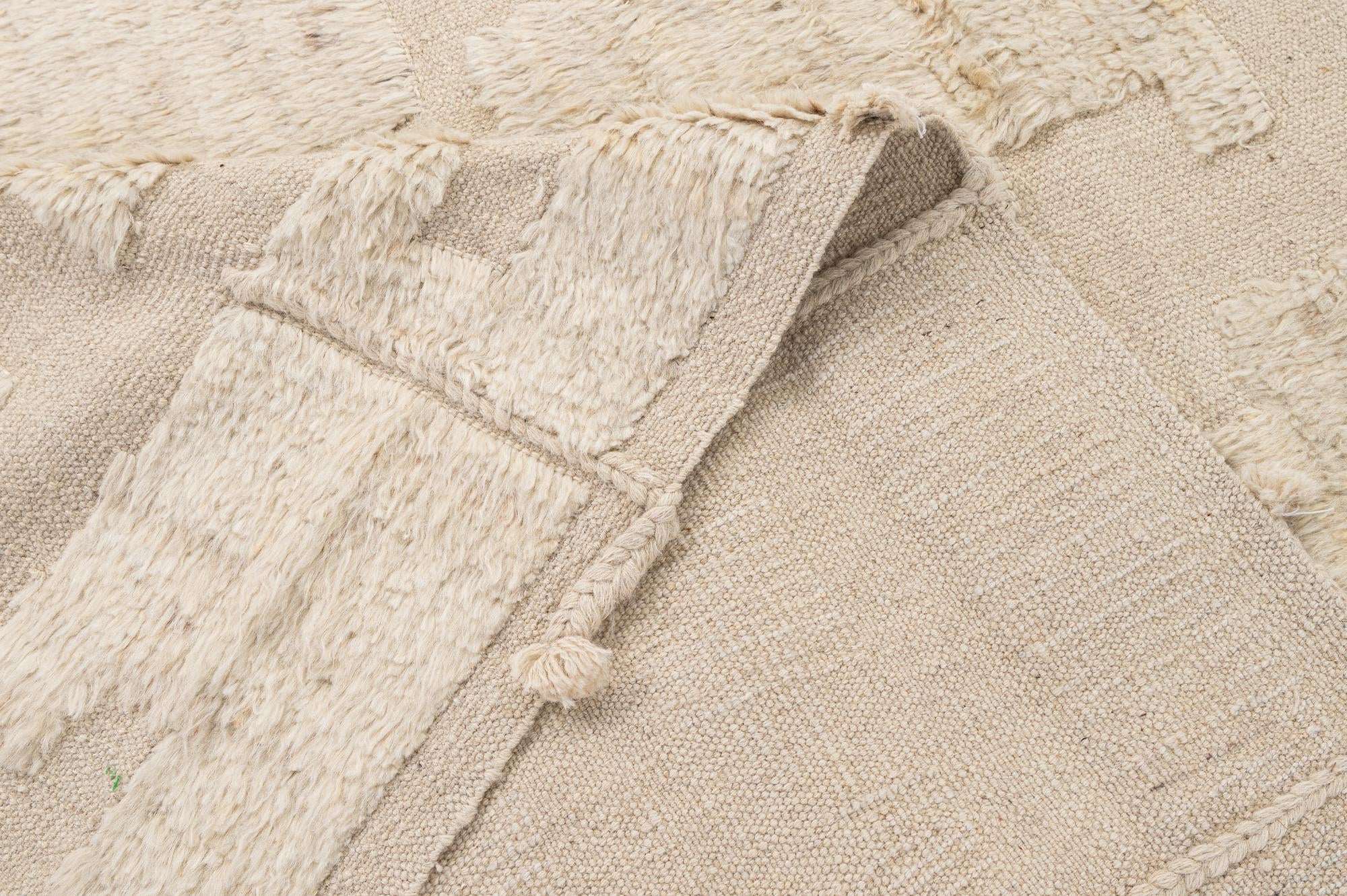 8' 2 x 11' 5 Hand Knotted Moroccan Wool Rug