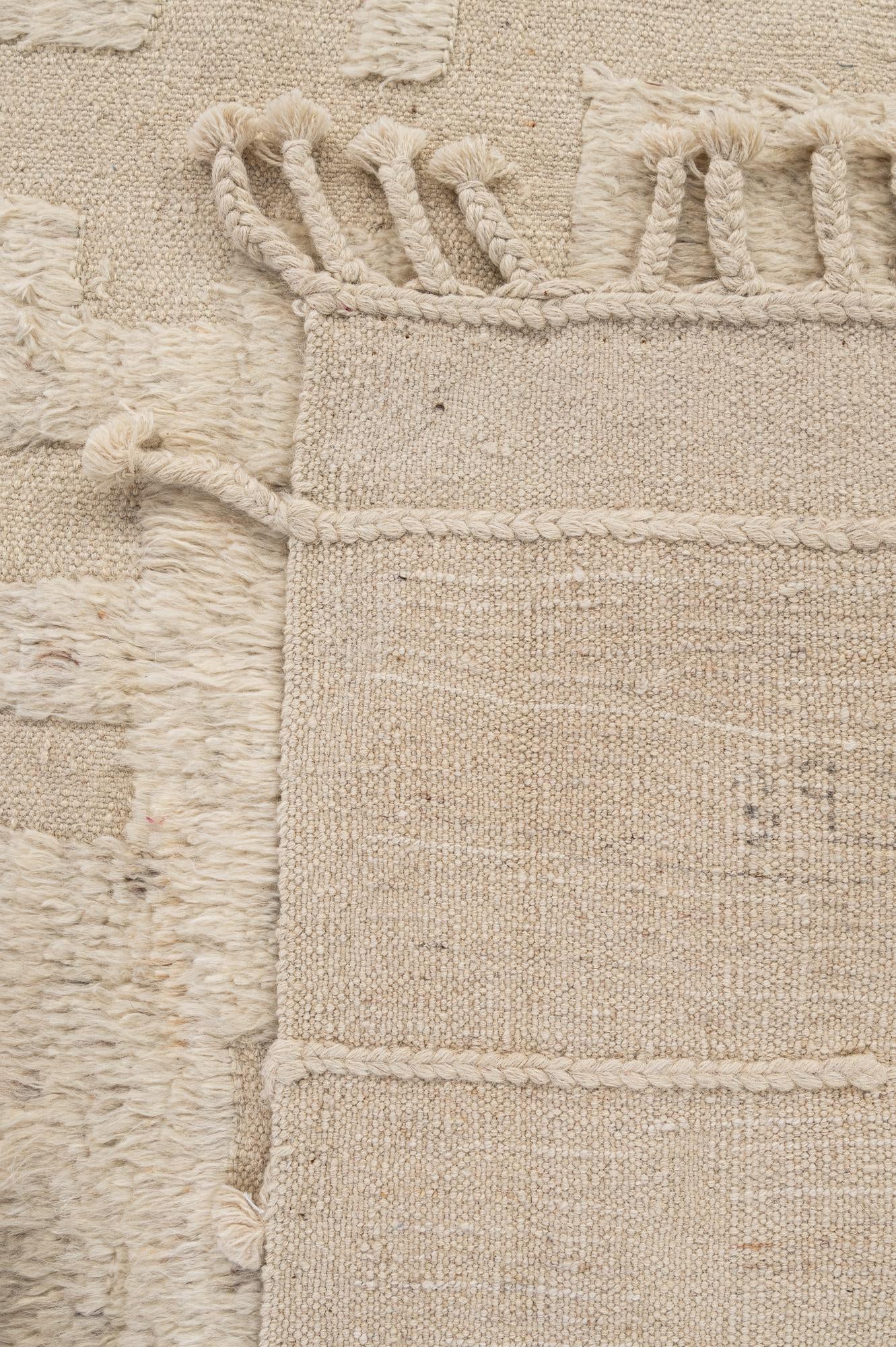 8' 2 x 11' 5 Hand Knotted Moroccan Wool Rug