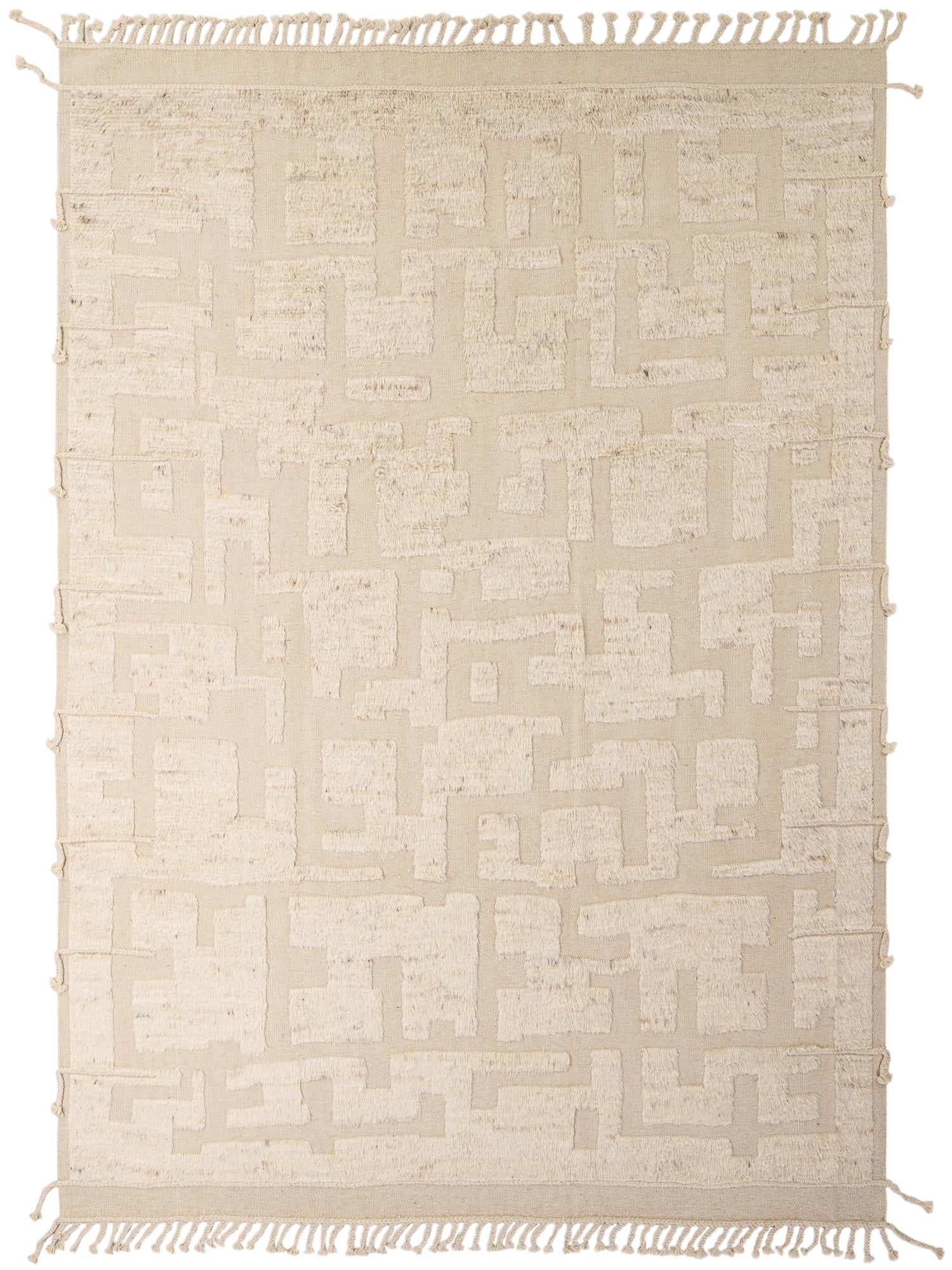 8' 2 x 11' 5 Hand Knotted Moroccan Wool Rug