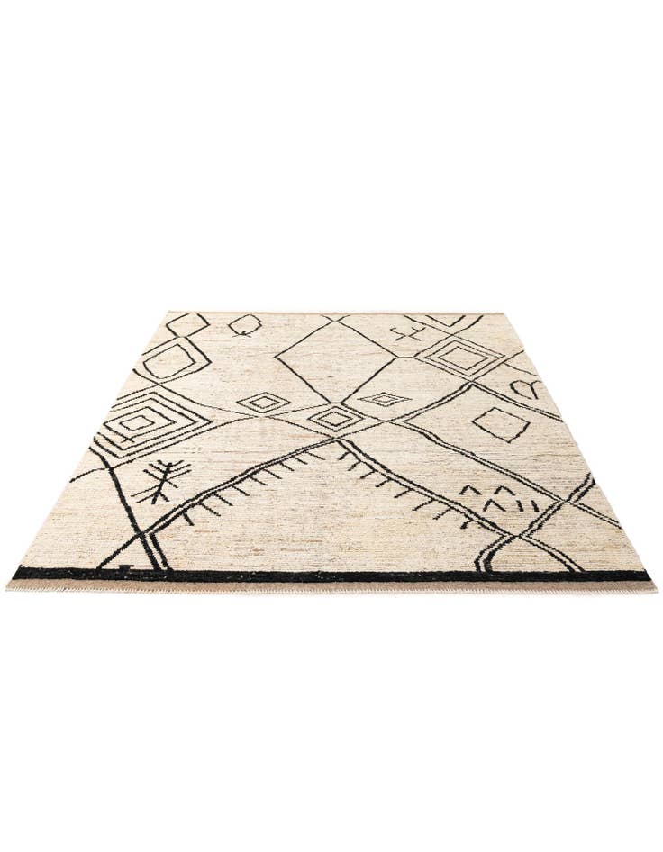 Detail image of 8' 7 x 10' 5 Hand Knotted Moroccan Wool Rug