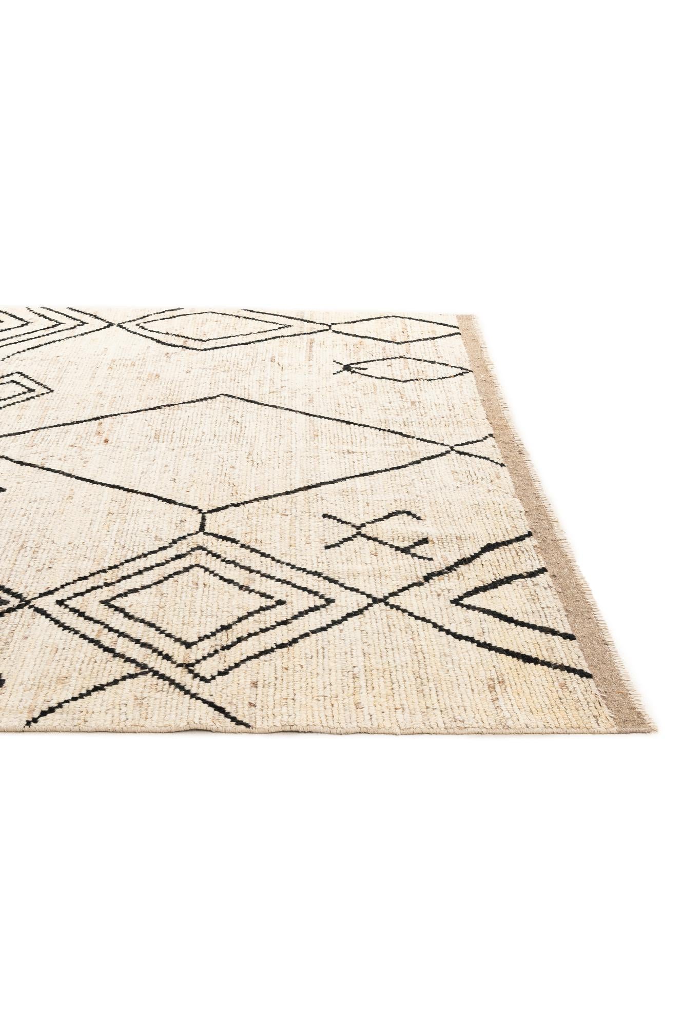 8' 7 x 10' 5 Hand Knotted Moroccan Wool Rug