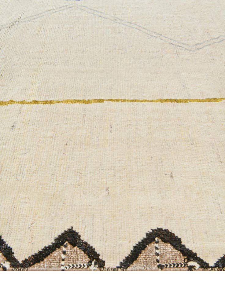 Detail image of 8' 7 x 11' 11 Hand Knotted Moroccan Wool Rug