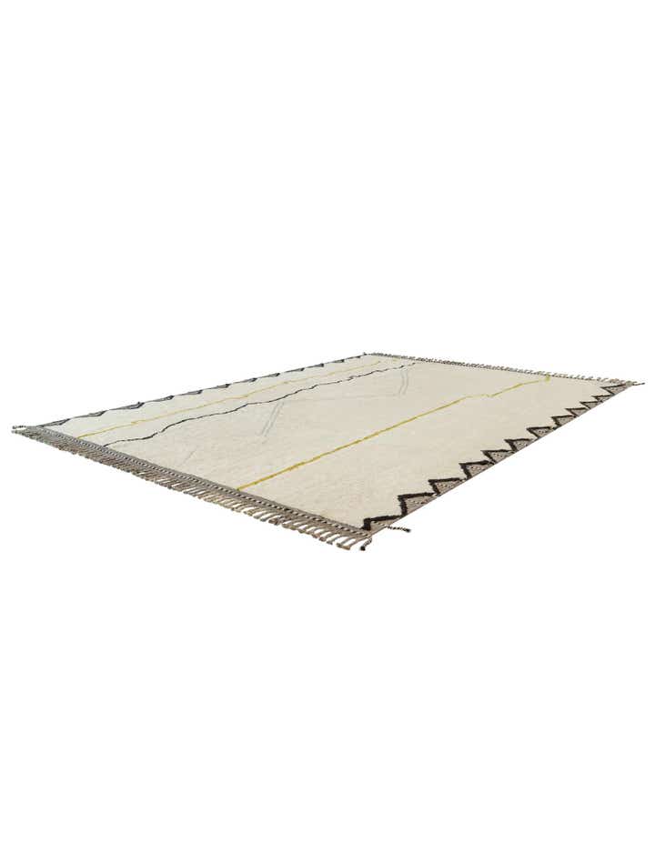 8' 7 x 11' 11 Hand Knotted Moroccan Wool Rug