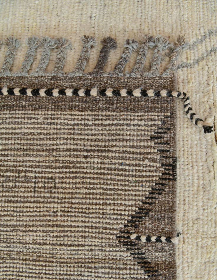 Detail image of 8' 7 x 11' 11 Hand Knotted Moroccan Wool Rug