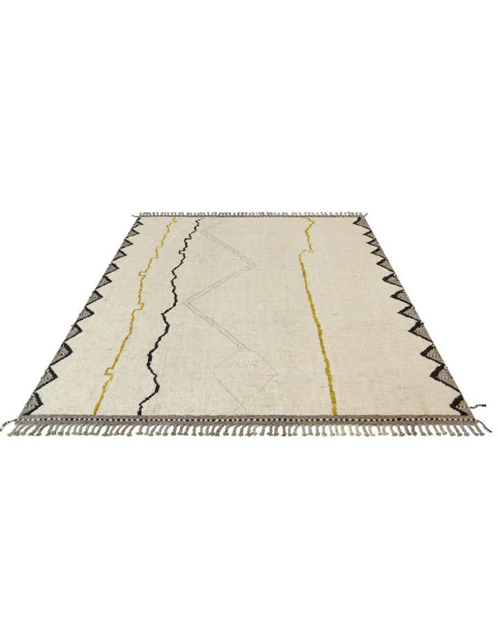 8' 7 x 11' 11 Hand Knotted Moroccan Wool Rug