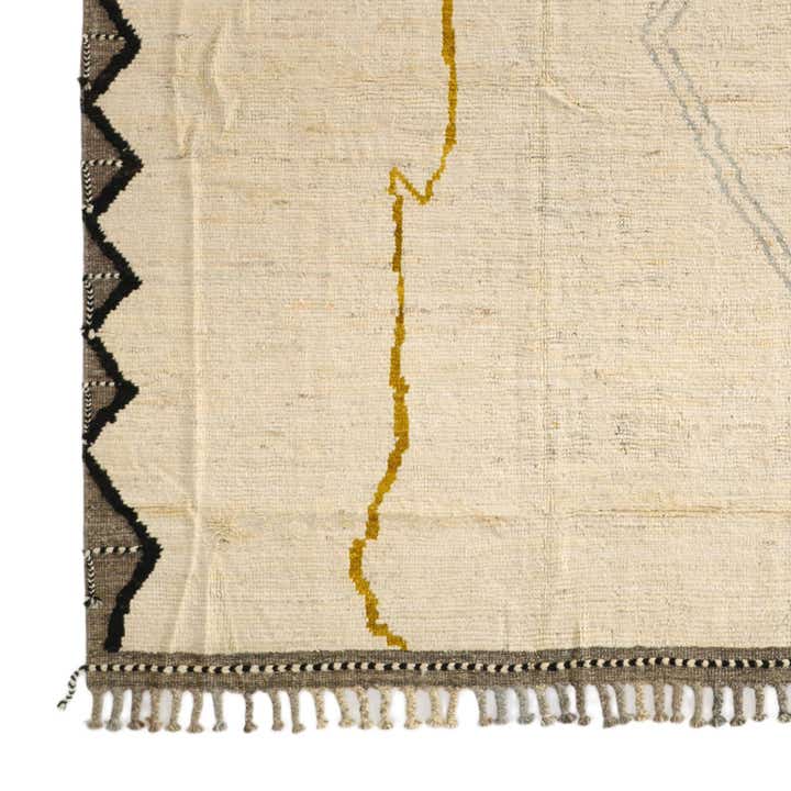 8' 7 x 11' 11 Hand Knotted Moroccan Wool Rug