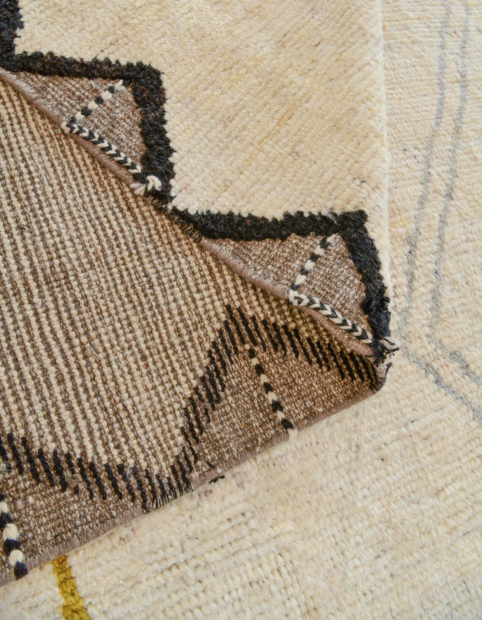 8' 7 x 11' 11 Hand Knotted Moroccan Wool Rug