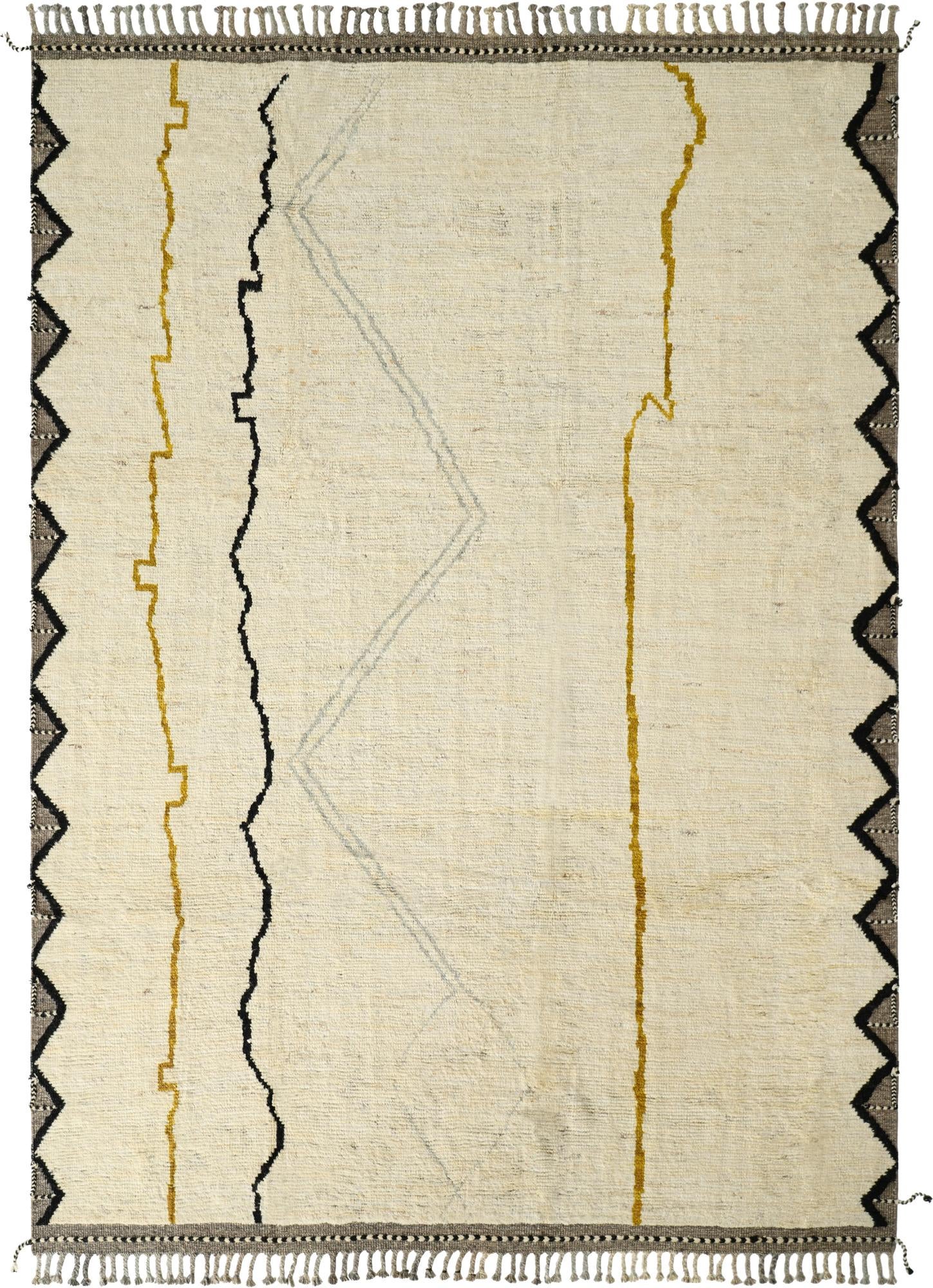 8' 7 x 11' 11  Hand Knotted Moroccan Wool Rug