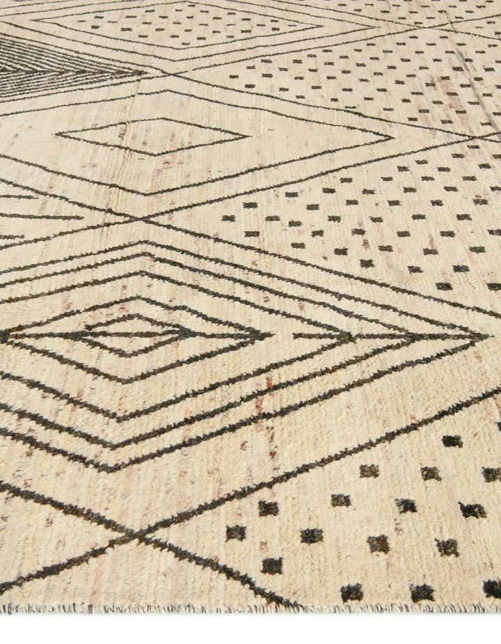 12' 4 x 17' 6 Hand Knotted Moroccan Wool Rug