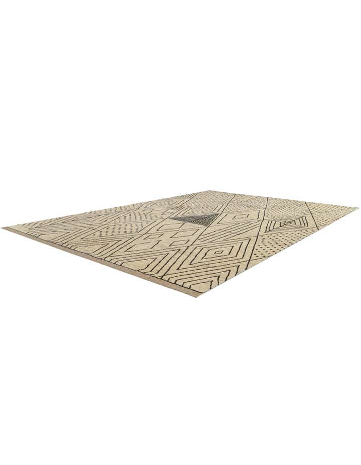 12' 4 x 17' 6 Hand Knotted Moroccan Wool Rug
