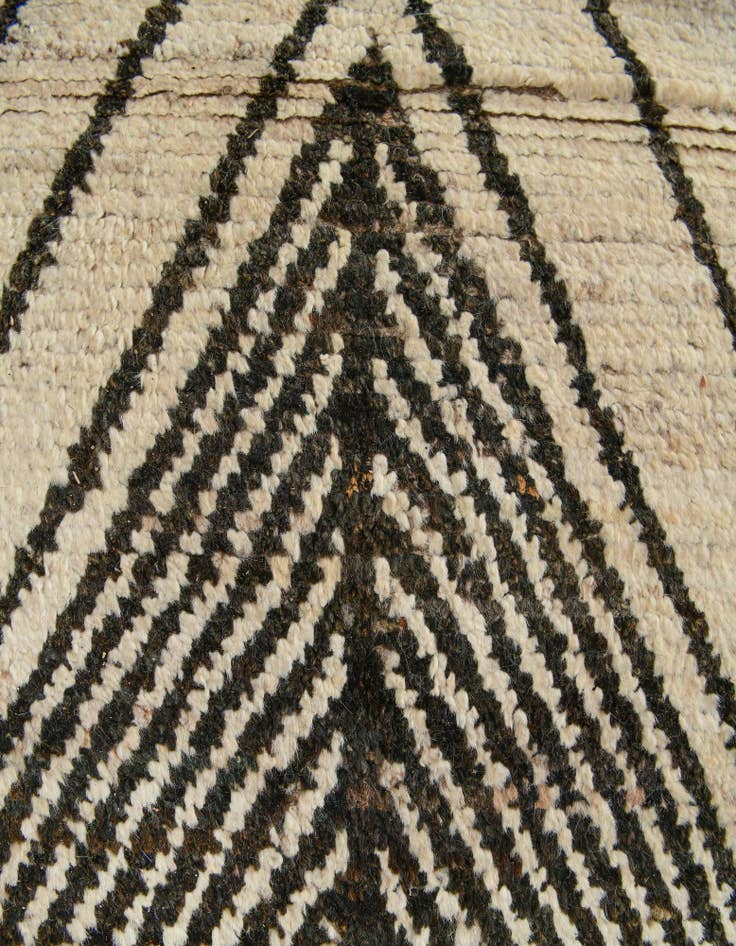 Detail image of 12' 4 x 17' 6 Hand Knotted Moroccan Wool Rug