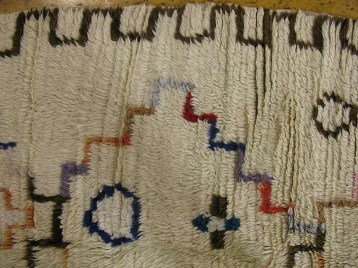 4' 10 x 7' 1 Hand Knotted Moroccan Wool Rug