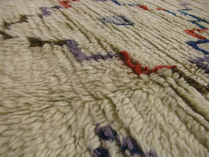 4' 10 x 7' 1 Hand Knotted Moroccan Wool Rug