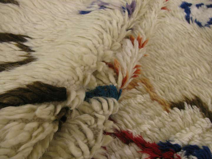 4' 10 x 7' 1 Hand Knotted Moroccan Wool Rug
