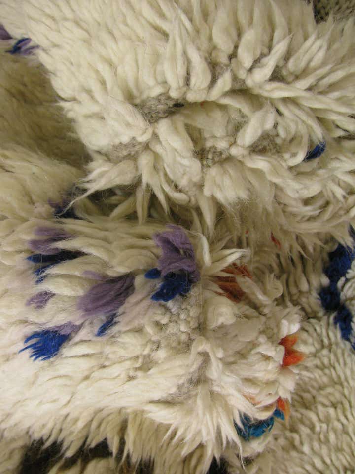 4' 10 x 7' 1 Hand Knotted Moroccan Wool Rug