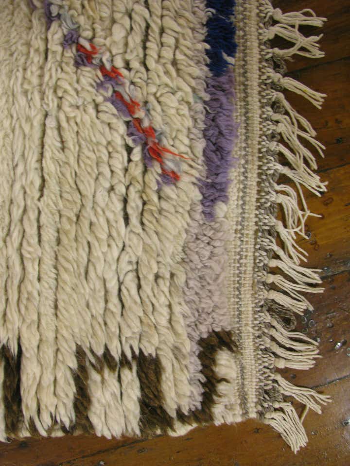 4' 10 x 7' 1 Hand Knotted Moroccan Wool Rug