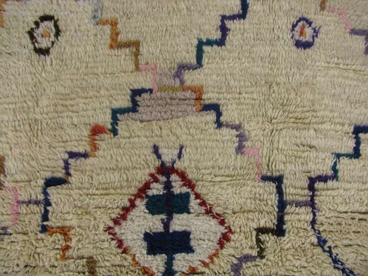 4' 10 x 7' 1 Hand Knotted Moroccan Wool Rug
