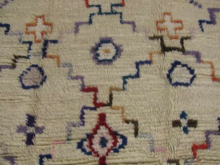 4' 10 x 7' 1 Hand Knotted Moroccan Wool Rug
