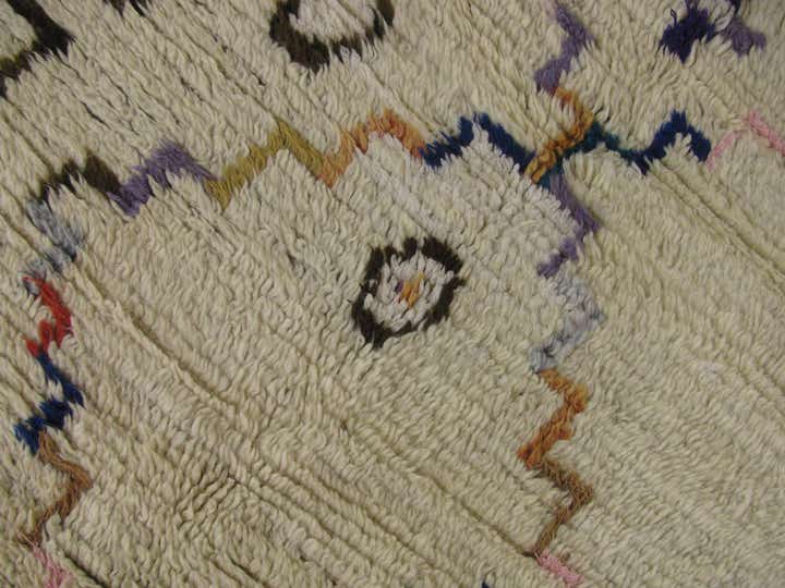 4' 10 x 7' 1 Hand Knotted Moroccan Wool Rug
