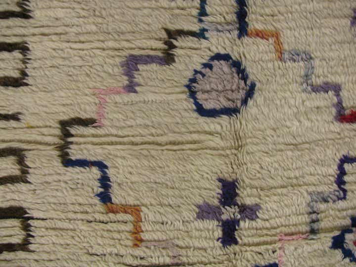 4' 10 x 7' 1 Hand Knotted Moroccan Wool Rug