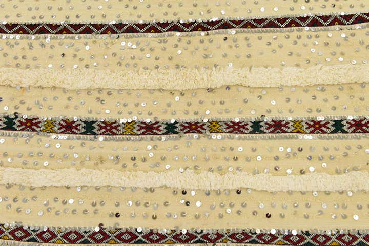 5' 7 x 8' 5 Hand Knotted Moroccan Wool Rug