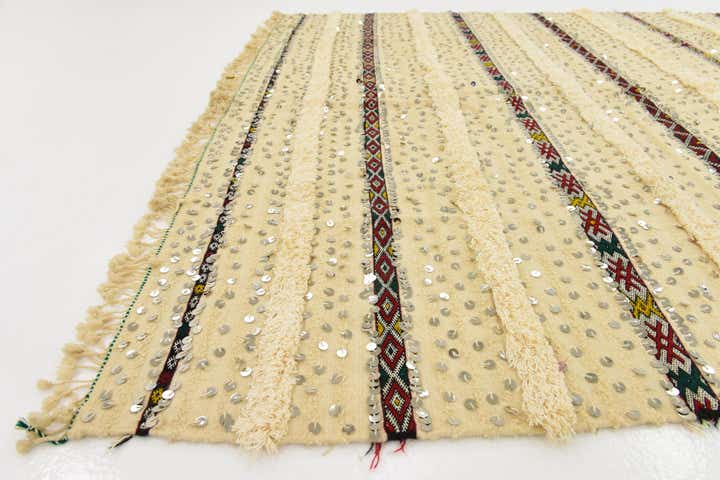 5' 7 x 8' 5 Hand Knotted Moroccan Wool Rug