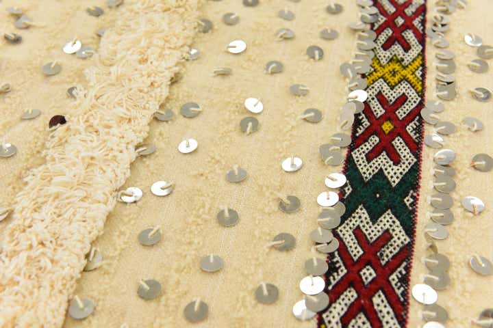 5' 7 x 8' 5 Hand Knotted Moroccan Wool Rug