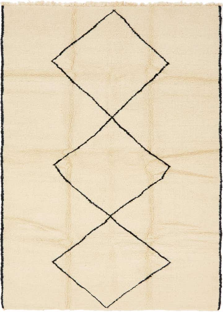 6' x 9' 8 Hand Knotted Moroccan Wool Rug