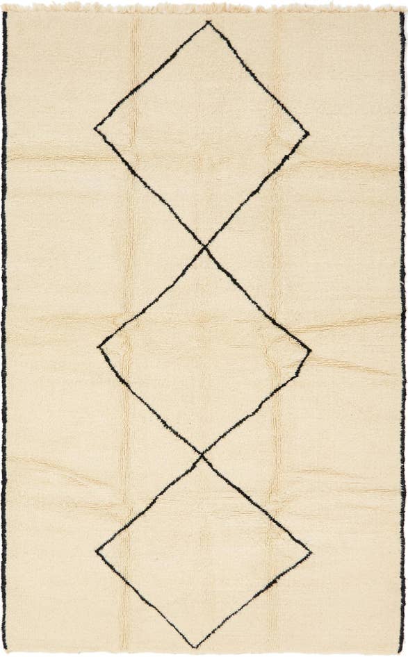 Detail image of 6' x 9' 8 Hand Knotted Moroccan Wool Rug