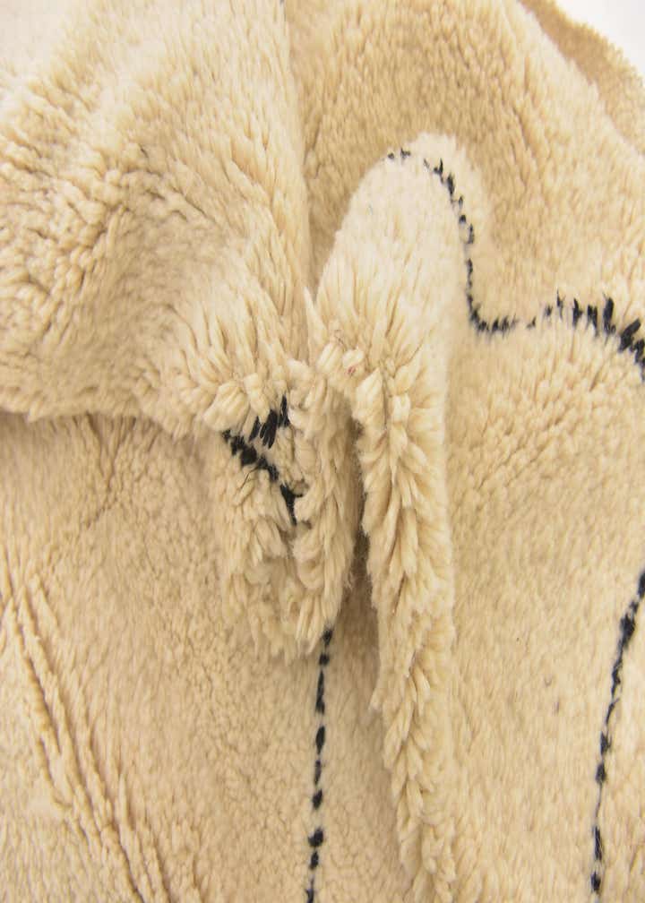 6' 7 x 9' 7 Hand Knotted Moroccan Wool Rug