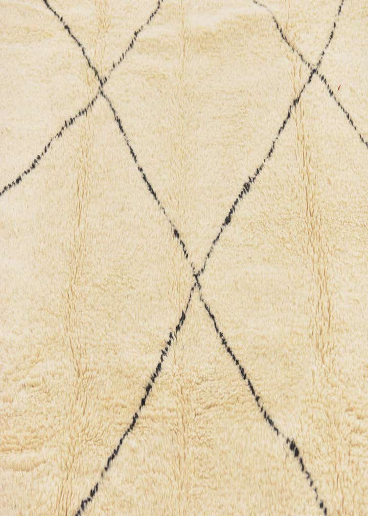 6' 7 x 9' 7 Hand Knotted Moroccan Wool Rug