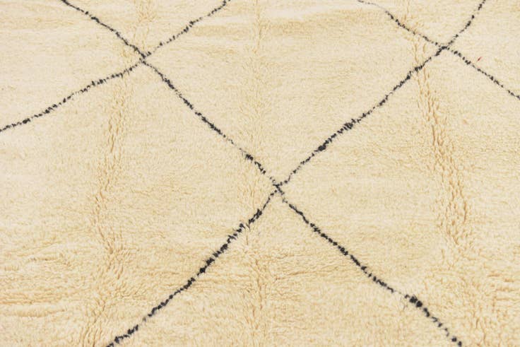 Detail image of 6' 7 x 9' 7 Hand Knotted Moroccan Wool Rug