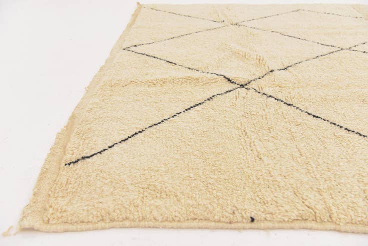 Detail image of 6' 7 x 9' 7 Hand Knotted Moroccan Wool Rug