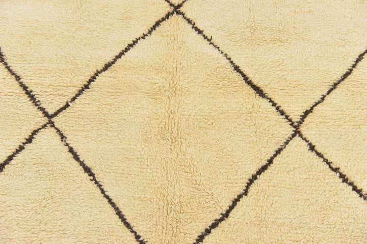 6' 10 x 9' 9 Hand Knotted Moroccan Wool Rug