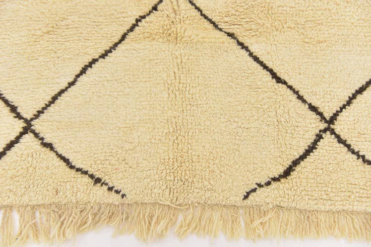 Detail image of 6' 10 x 9' 9 Hand Knotted Moroccan Wool Rug