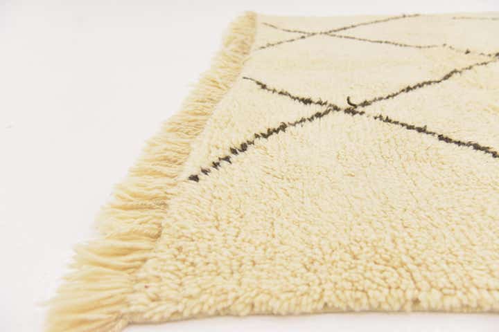 6' 10 x 9' 9 Hand Knotted Moroccan Wool Rug