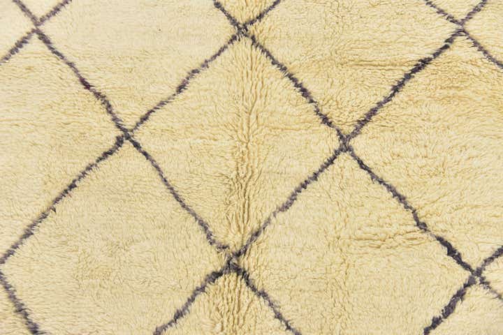 6' 9 x 9' 9 Hand Knotted Moroccan Wool Rug