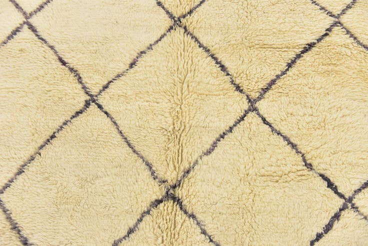 Detail image of 6' 9 x 9' 9 Hand Knotted Moroccan Wool Rug