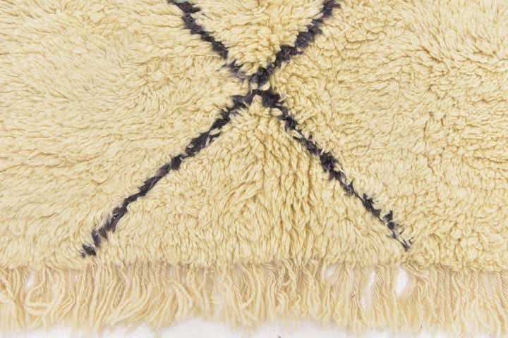 6' 9 x 9' 9 Hand Knotted Moroccan Wool Rug