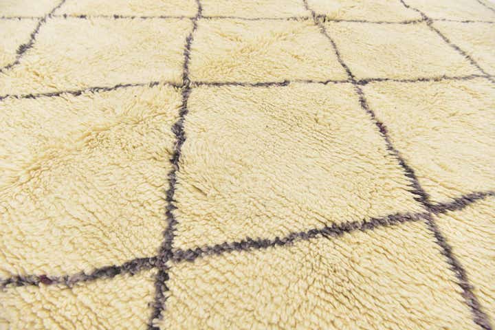 6' 9 x 9' 9 Hand Knotted Moroccan Wool Rug