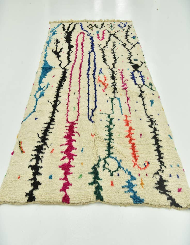 Detail image of 7' x 9' 5 Hand Knotted Moroccan Wool Rug