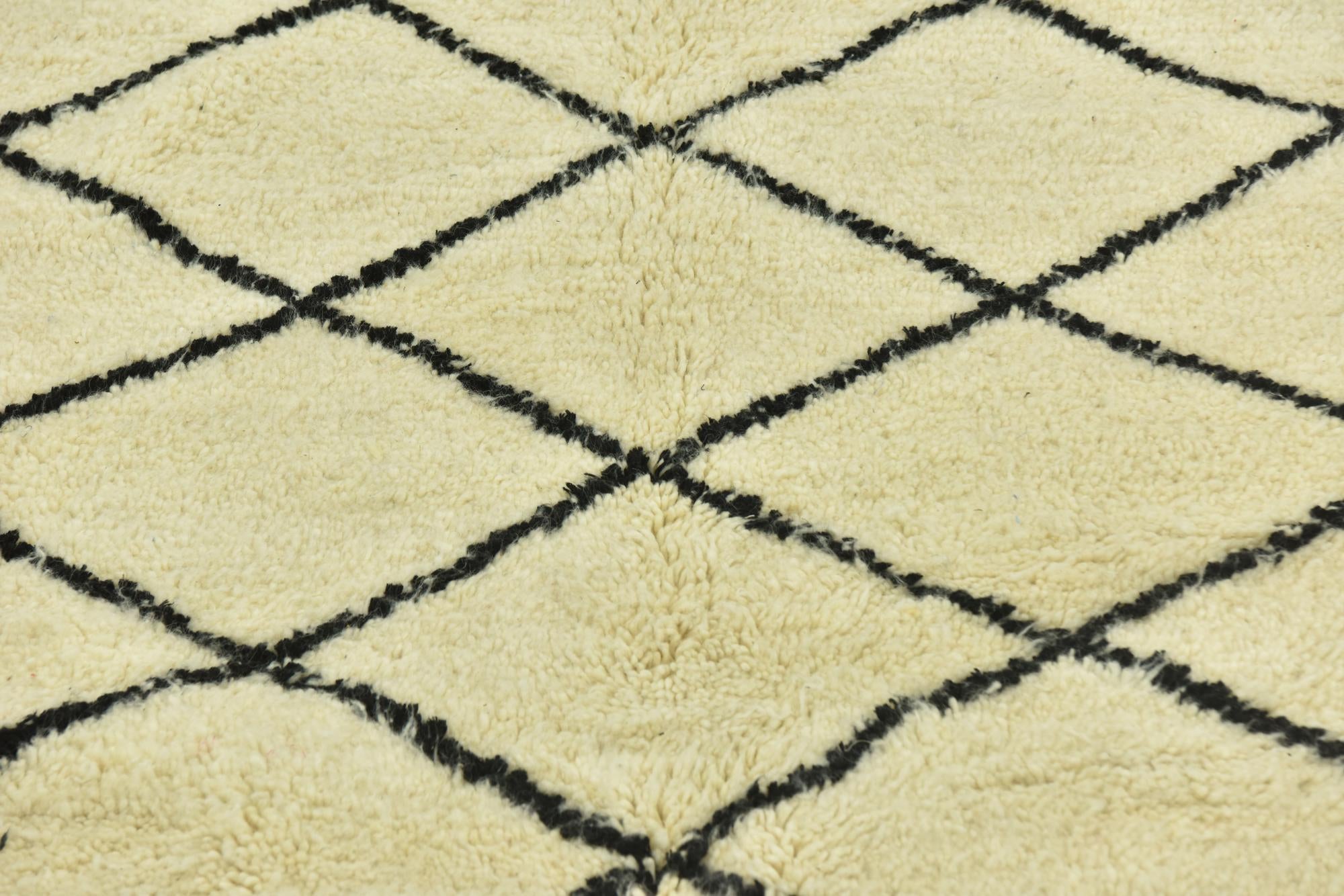 5' x 8' 2 Hand Knotted Moroccan Wool Rug
