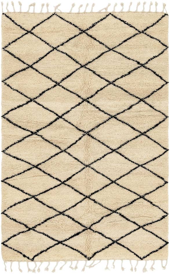 Detail image of 5' x 8' 2 Hand Knotted Moroccan Wool Rug