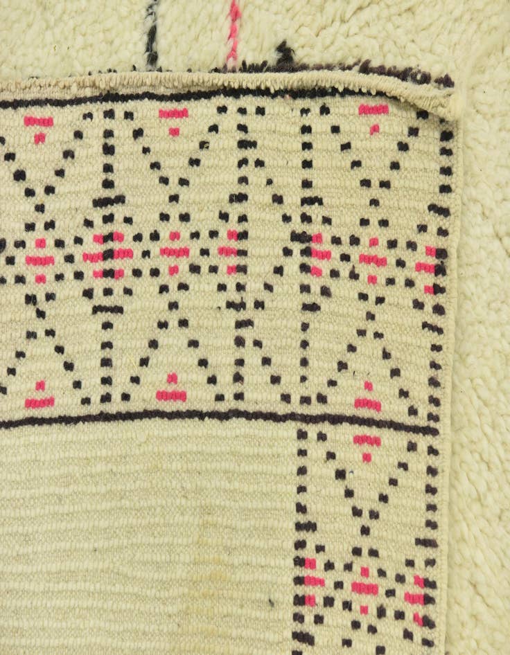 Detail image of 5' 2 x 9'  Hand Knotted Moroccan Wool Rug