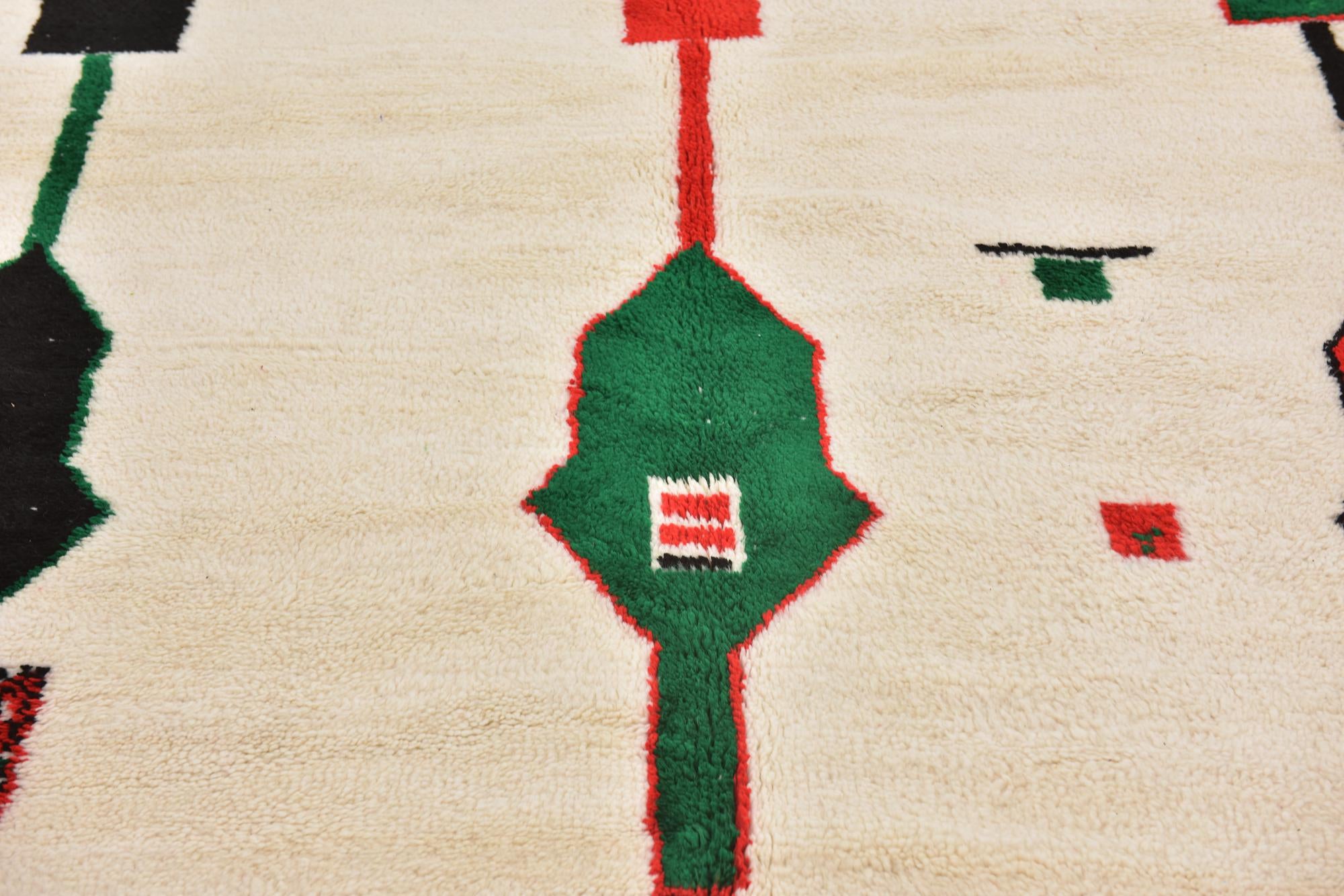 6' 10 x 10' Hand Knotted Moroccan Wool Rug