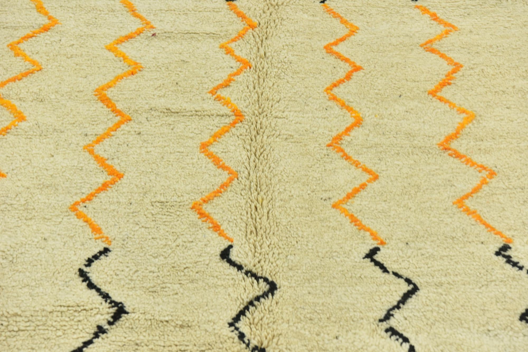 5' x 8' 5 Hand Knotted Moroccan Wool Rug