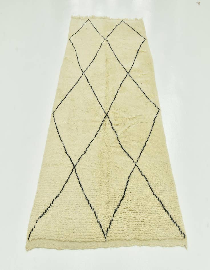 Detail image of 4' 10 x 8' 3  Hand Knotted Moroccan Wool Rug